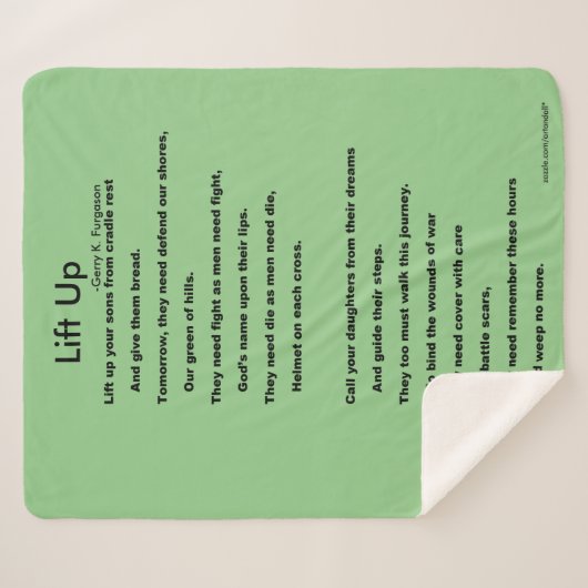 AUFHEBEN SHERPADECKE (Vorderseite (Horizontal))