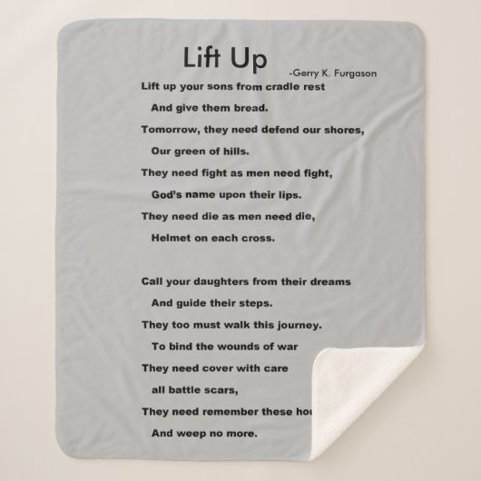 AUFHEBEN SHERPADECKE (Vorderseite)