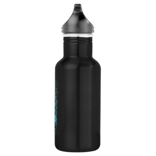 "Aufheben" - Skull & Rauch Graphic Edelstahlflasche (Rechts)