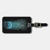 "Aufheben" - Skull & Rauch Graphic Gepäckanhänger (Vorderseite horizontal)