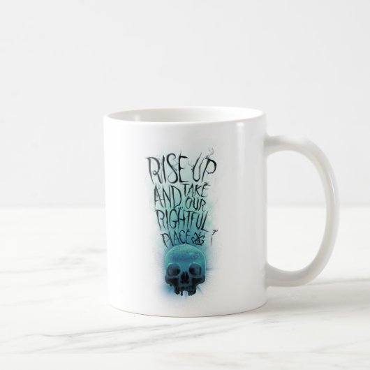 "Aufheben" - Skull & Rauch Graphic Kaffeetasse (Rechts)