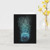 "Aufheben" - Skull & Rauch Graphic Karte (Gelbe Blume)
