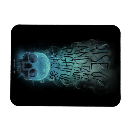 "Aufheben" - Skull & Rauch Graphic Magnet (Horizontal)