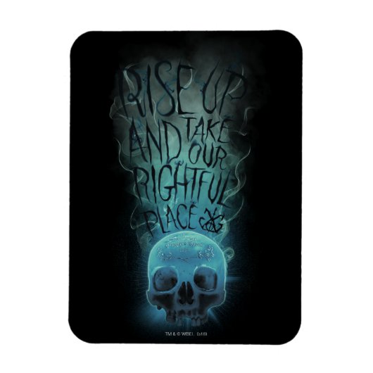 "Aufheben" - Skull & Rauch Graphic Magnet (Vertikal)