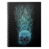 "Aufheben" - Skull & Rauch Graphic Notizblock (Vorderseite)