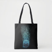 "Aufheben" - Skull & Rauch Graphic Tasche (Vorderseite)