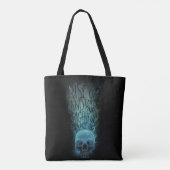 "Aufheben" - Skull & Rauch Graphic Tasche (Rückseite)