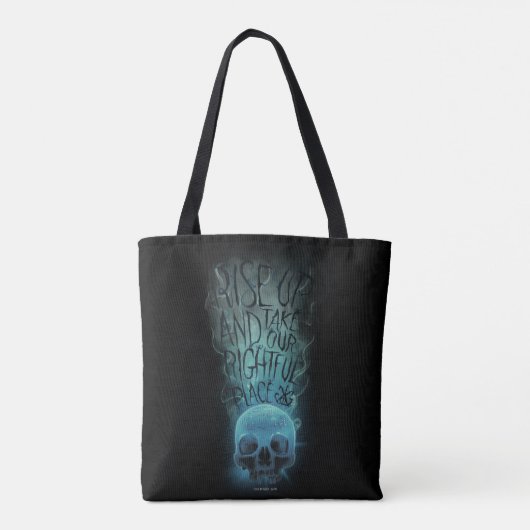 "Aufheben" - Skull & Rauch Graphic Tasche (Rückseite)