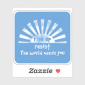 Aufheben und Aufhalten des Vinyl-Aufklebers Aufkleber (Blatt)