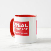 Aufhebung des PREP Act - Zwei-Tone-Tasse Tasse (Vorderseite Links)