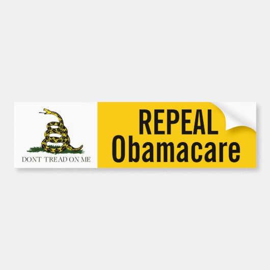 Aufhebung Obamacare Autoaufkleber (Vorne)