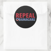 Aufhebung Obamacare Runder Aufkleber (Tasche)