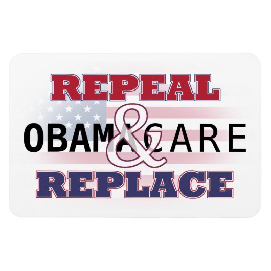 Aufhebung und Ersetzen von Obamacare Magnet (Horizontal)