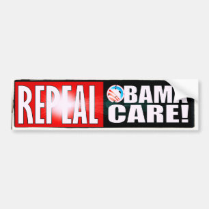 AUFHEBUNGobama-SORGFALT OBAMACARE Autoaufkleber