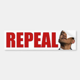 AUFHEBUNGobama-SORGFALT OBAMACARE Autoaufkleber