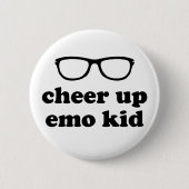 Aufheitern von Emo Kid | Funny Niedlich Hipster Gl Button (Vorderseite)