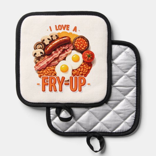 Aufheizen Topflappen (Vorderseite/Rückseite)