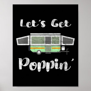 Aufklappbarer Campingzeltanhänger Rv Poppin Mobil Poster