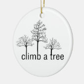 Aufklappen eines Baumdesigns Keramik Ornament (Links)