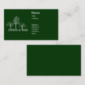 Aufklappen eines Baumdesigns Visitenkarte (Vorne/Hinten)