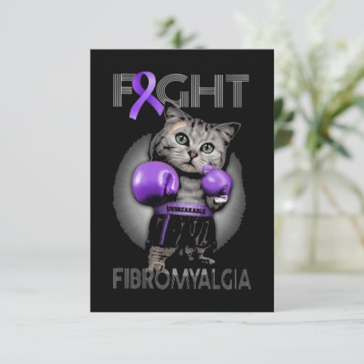 Aufklärung der Fibromyalgie Karte (Stehend Vorderseite)