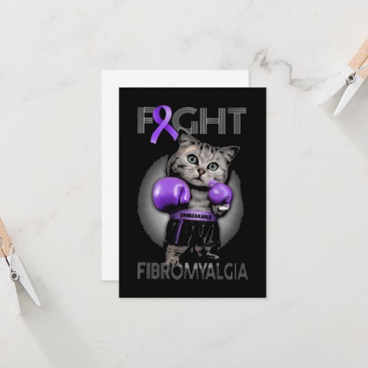 Aufklärung der Fibromyalgie Karte (Vorderseite/Rückseite Beispiel)