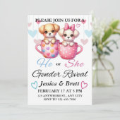 Aufklärung der Geschlechter, Personalisierte Einla Einladung (Stehend Vorderseite)