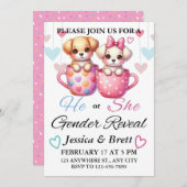 Aufklärung der Geschlechter, Personalisierte Einla Einladung (Vorne/Hinten)