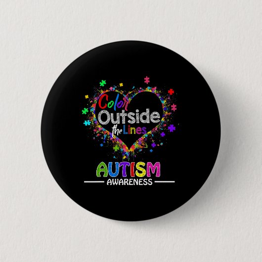 Aufklärung über Autismus April für Frauen Plus Grö Button (Vorderseite)