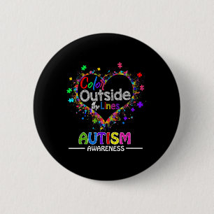Aufklärung über Autismus April für Frauen Plus Grö Button