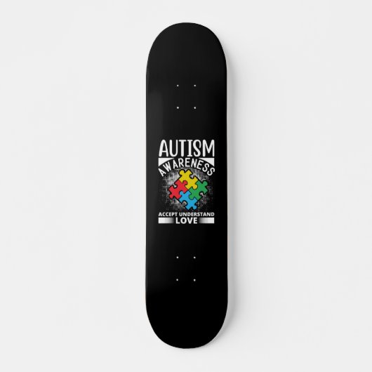 Aufklärung über Autismus Liebe verstehen Skateboard (Vorne)