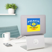 Aufkleber (Laptop auf Schreibtisch)