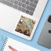 Aufkleber (Laptop mit iPhone)