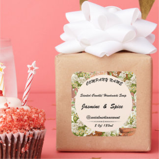 Aufkleber #11, Etikett für Kerzenseife, bearbeitba