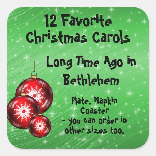 Aufkleber 12 Favoritenkarolen - 11 (Vorderseite)