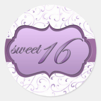 Aufkleber "16 . Geburtstag"