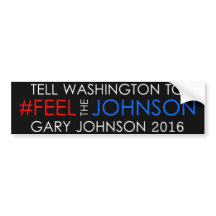 Aufkleber 2016 #feelthejohnson Garys Johnson