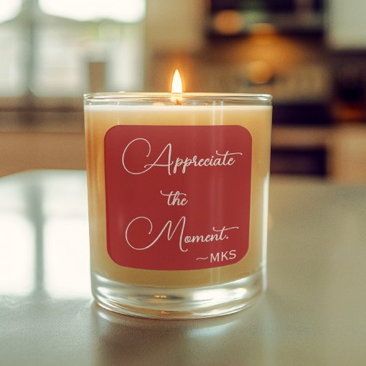 Aufkleber 3-in-Cranberry-Initialen und positiver T