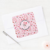 Aufkleber 3 in Square oder Round Hugs Valentines S (Umschlag)