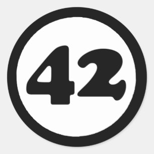 Aufkleber 42