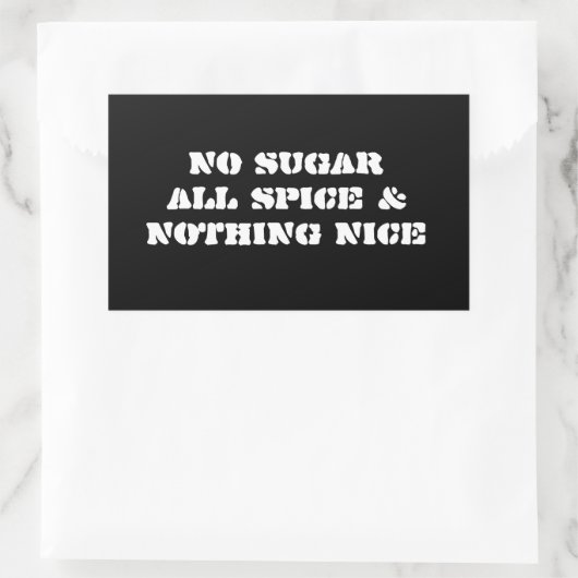 Aufkleber 4-Pack: Kein Zucker (Tasche)