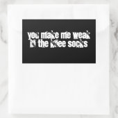 Aufkleber 4 Pack: Kniesocken (Tasche)