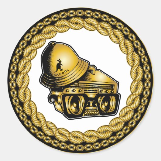 Aufkleber "80er Baby-Johnny 5". (Vorderseite)