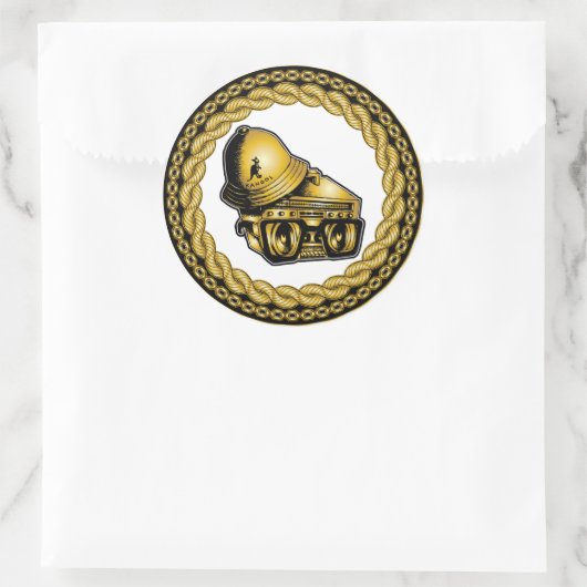 Aufkleber "80er Baby-Johnny 5". (Tasche)