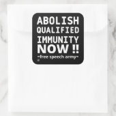 Aufkleber "ABOLISH Q.I." (Tasche)