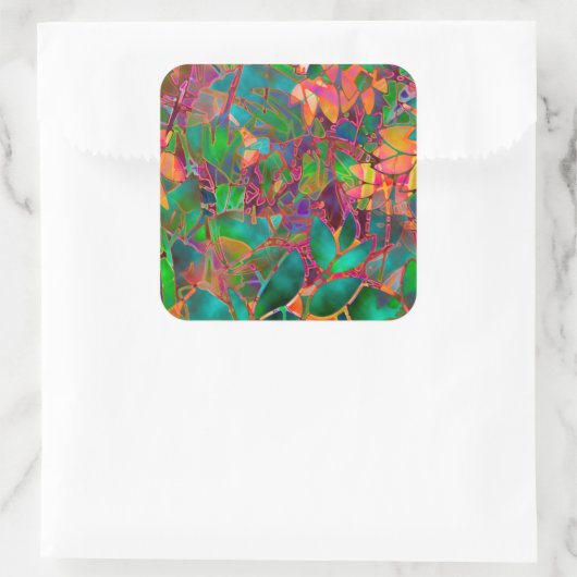 Aufkleber Abstraktes Hartglas (Tasche)