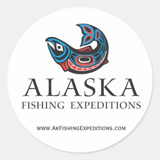 Aufkleber "Alaska Fishing Expedings" (Vorderseite)