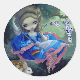 Aufkleber "Alice in Fragonards Swing"