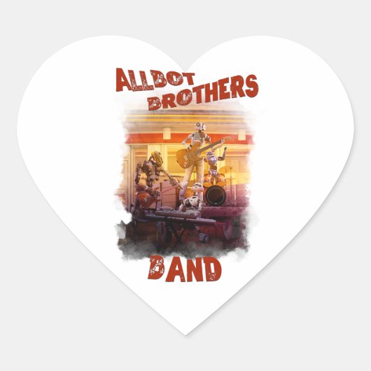 Aufkleber Allbot Brothers Band/Bobs Saucer Repair (Vorderseite)