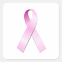 Aufkleber am rosa Ribbon-Platz